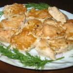 Паста с куриным филе и зеленым горошком