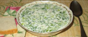 Окрошка на сыворотке