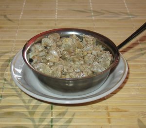 Баклажаны в сливках (псевдогрибы)