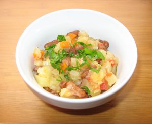 Рагу из кабачка и фасоли